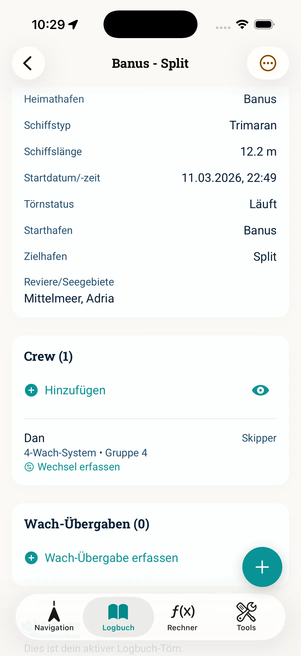 NauticCalc App-Screenshot