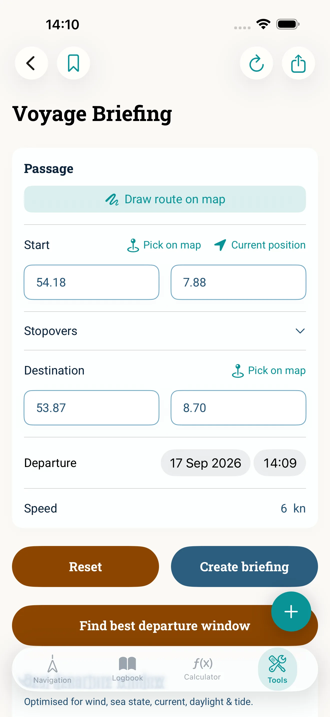 How it looks in the app
